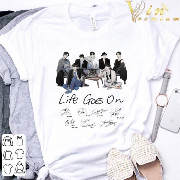BTS Life Goes On Signatures shirt
