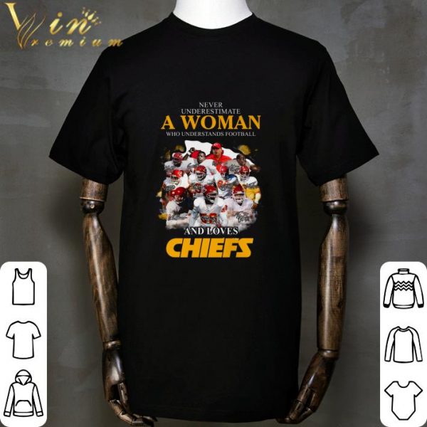 Kansas City Chiefs Signatures a woman who understand football shirt