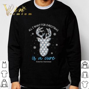 All I Want For Christmas Is A Cure Diabetes Awareness shirt 2