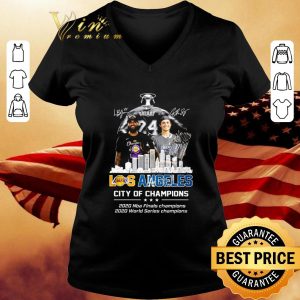 Official Bryant LeBron Lakers Corey Dodgers Los Angeles city of champions 2020 shirt 2
