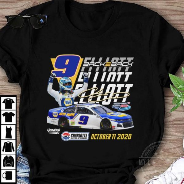 Awesome 9 Chase Elliott Back 2 Back October 11 2020 shirt
