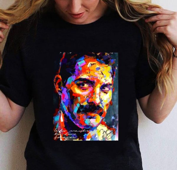 Awesome Freddie Mercury Art Signature shirt