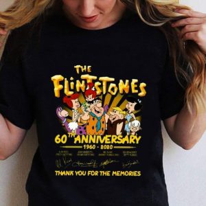 Official Thank You The Flintstones 60th Anniversary 1960-2020 Signatures shirt 1