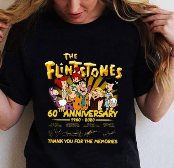 Official Thank You The Flintstones 60th Anniversary 1960-2020 Signatures shirt