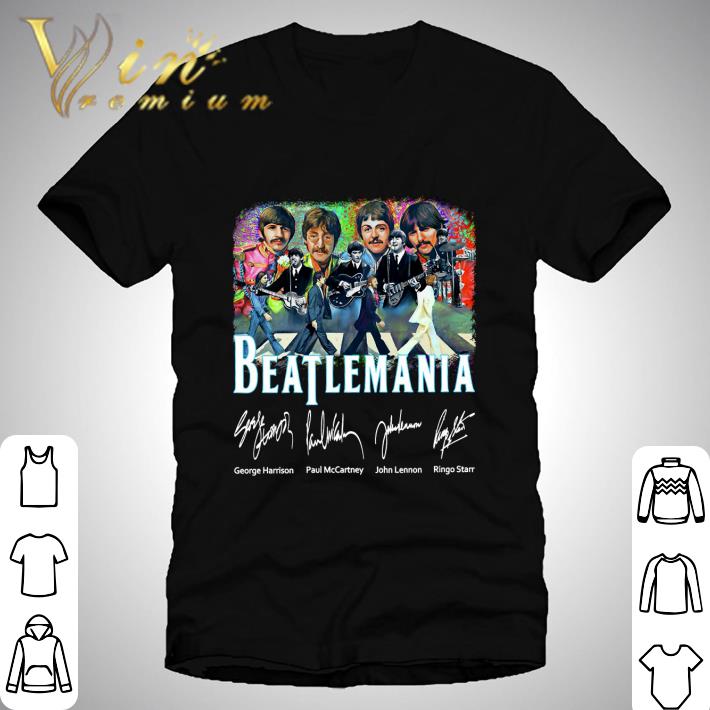 Beatlemania The Beatles Signed George Harrison Paul McCartney shirt Beatlemania The Beatles Signed George Harrison Paul McCartney shirt