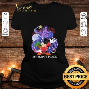 Awesome My Happy Place Mickey Mouse Tinker Bell shirt 1
