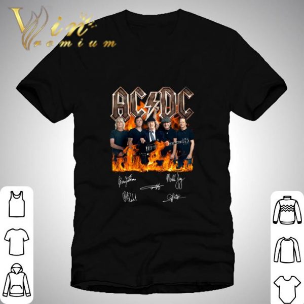 ACDC Band Member signatures shirt