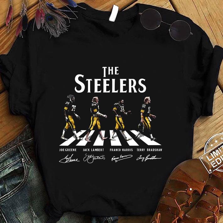 Original The Pittsburgh Steelers Walking Abbey Road Signatures shirt Original The Pittsburgh Steelers Walking Abbey Road Signatures shirt