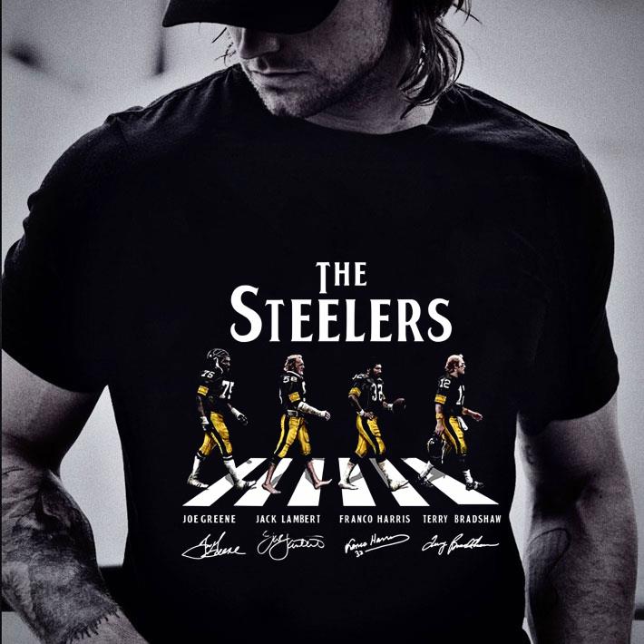 Original The Pittsburgh Steelers Walking Abbey Road Signatures shirt Original The Pittsburgh Steelers Walking Abbey Road Signatures shirt