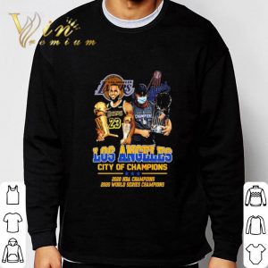 LeBron James Los Angeles City Of Champions 2020 NBA World Series shirt 2