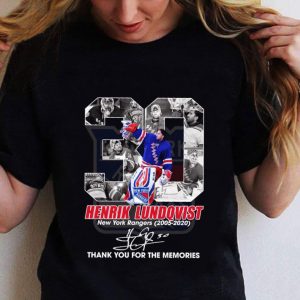 Hot Memories 30 Henrik Lundqvist NY Rangers 2005-2020 Signature shirt 1