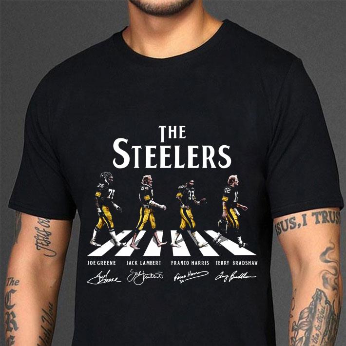 Original The Pittsburgh Steelers Walking Abbey Road Signatures shirt Original The Pittsburgh Steelers Walking Abbey Road Signatures shirt