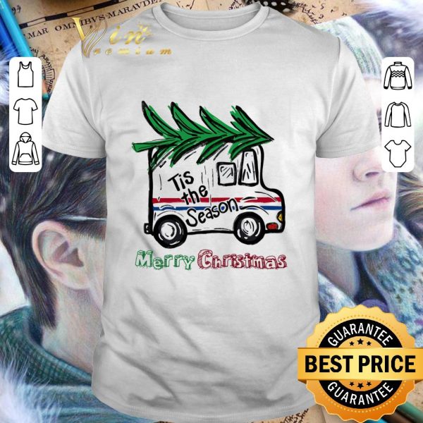 Funny Tis The Season Postal Car Merry Christmas shirt