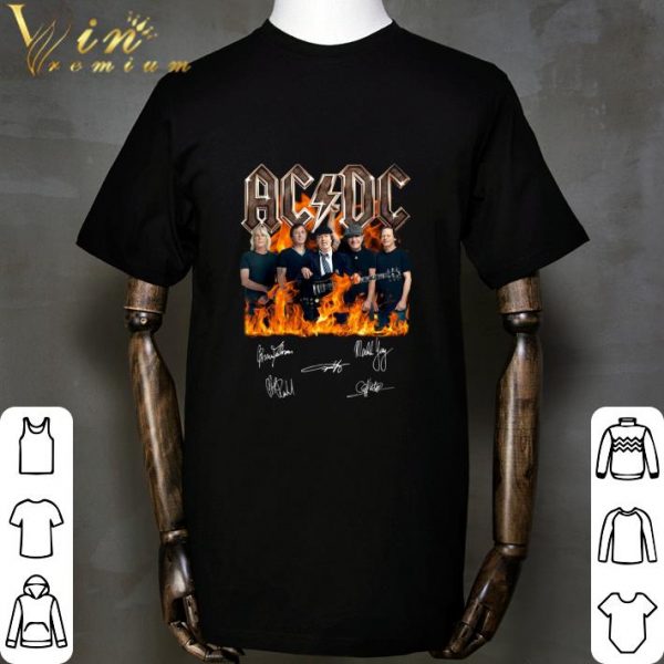 ACDC Band Member signatures shirt