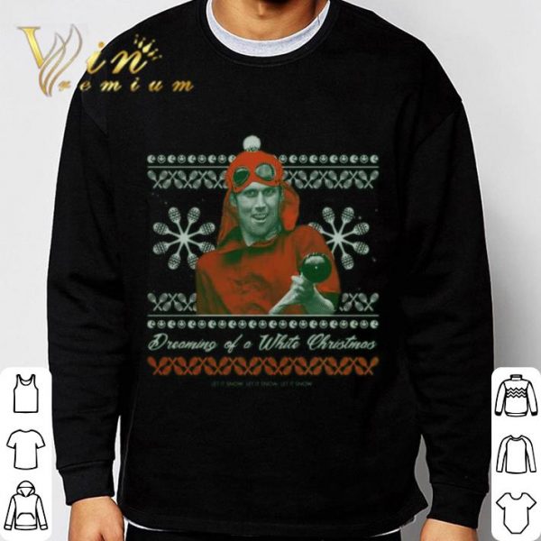 Novak Djokovic Dreaming of a White Christmas let it snow ugly shirt