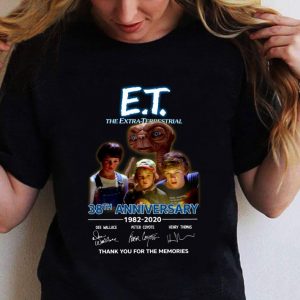 Awesome E.T. the Extra-Terrestrial 38th anniversary 1982-2020 signatures shirt 1