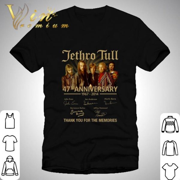 Thank You Jethro Tull 47th Anniversary 1967-2014 Signatures shirt