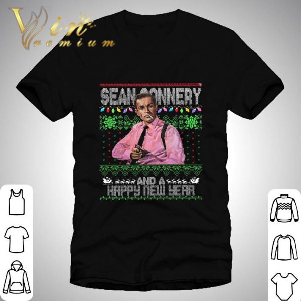 RIP Sean Connery And A Happy New Year Ugly Christmas shirt