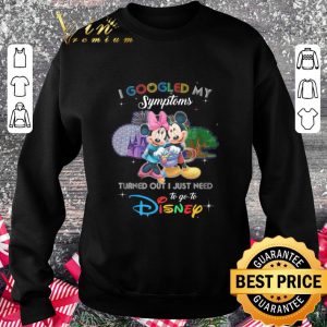 Awesome Disney Minnie And Mickey Mouse I Googled My Symptoms shirt 2