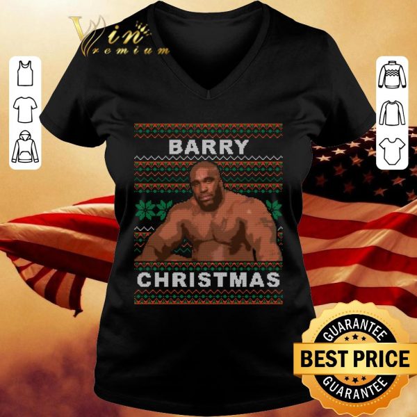 Premium Barry Wood Sitting On a Bed Meme Ugly Christmas shirt