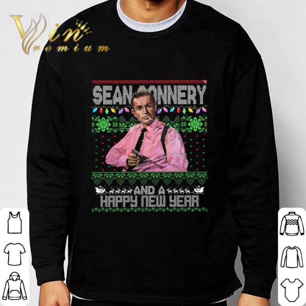 RIP Sean Connery And A Happy New Year Ugly Christmas shirt
