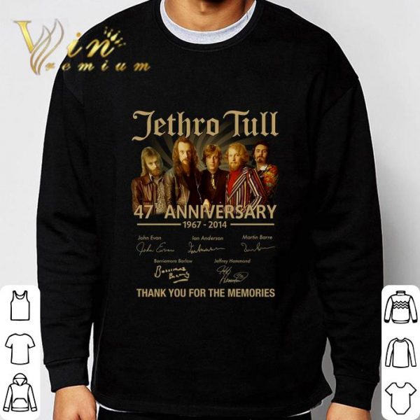 Thank You Jethro Tull 47th Anniversary 1967-2014 Signatures shirt