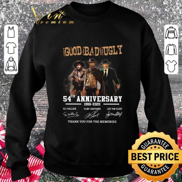Hot Clint Eastwood The Good The Bad The Ugly 54th Anniversary 1966-2020 shirt
