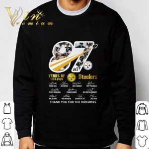 87 years of 1933-2020 Steelers thank you for the memories shirt 2