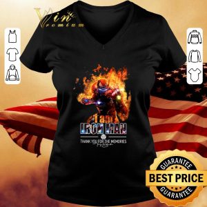 Official I Am Iron Man Thank You For The Memories Signature Robert Downey shirt 2