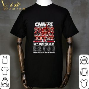 Kansas city KC Chiefs 60th anniversary 1960-2020 thank you for the memories shirt