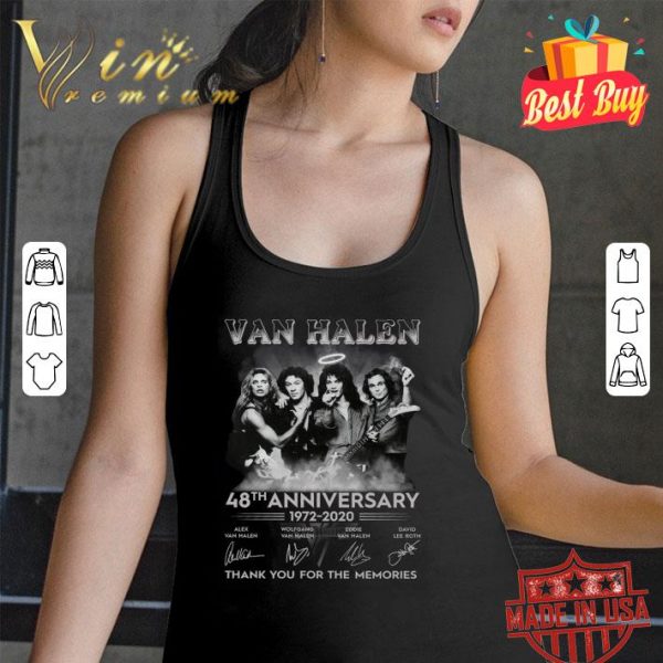 Awesome Thank You Van Halen Band 48th anniversary 1972-2020 Signatures shirt