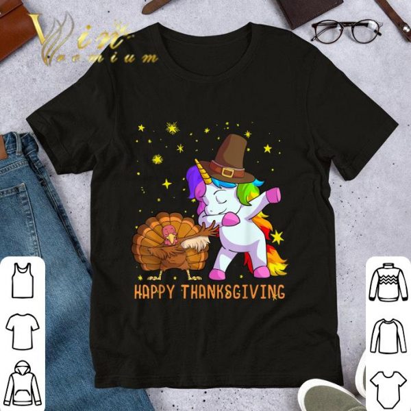 Awesome Cute Unicorn Thanksgiving Hat Turkey shirt