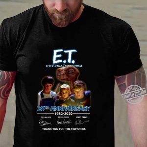Awesome E.T. the Extra-Terrestrial 38th anniversary 1982-2020 signatures shirt 2