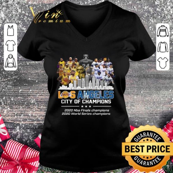 Hot Team Lakers And Dodgers Los Angeles City Of Champions 2020 shirt