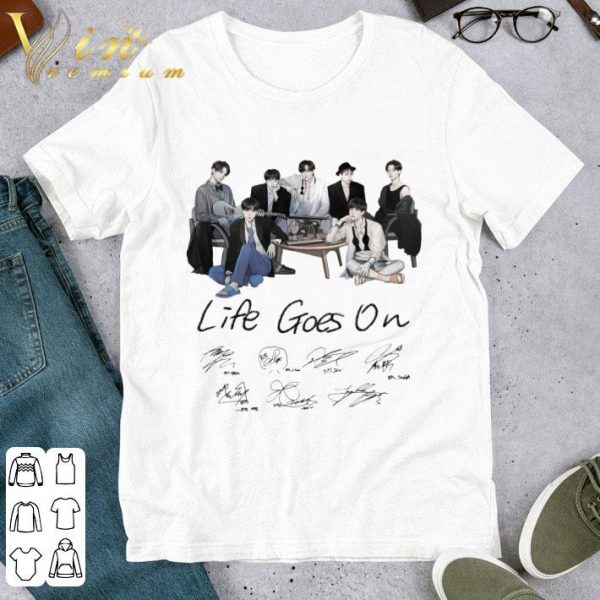 BTS Life Goes On Signatures shirt