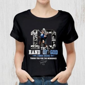 Awesome The Hand Of God 1960-2020 Signature Thank You For The Memories shirt 1