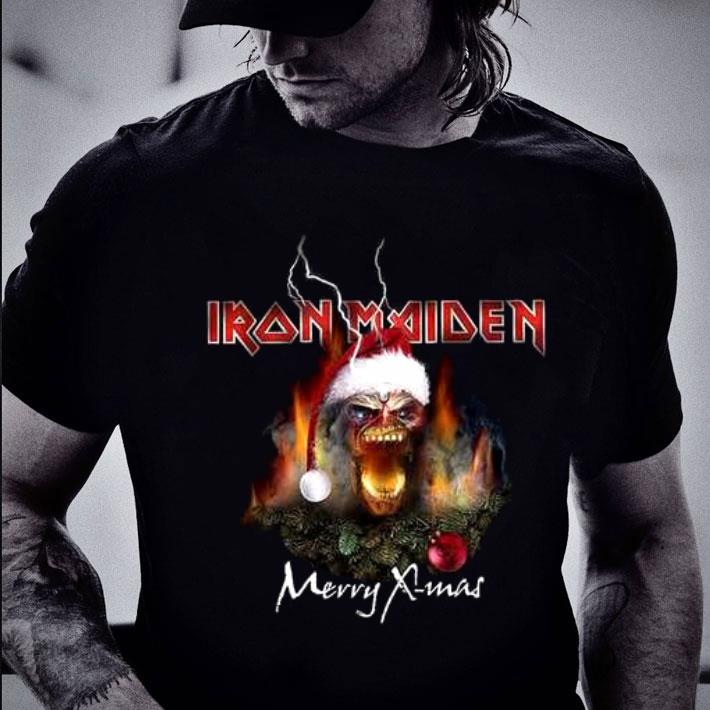 Awesome Mascot Iron Maiden Merry X-mas shirt Awesome Mascot Iron Maiden Merry X-mas shirt