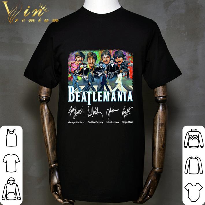 Beatlemania The Beatles Signed George Harrison Paul McCartney shirt Beatlemania The Beatles Signed George Harrison Paul McCartney shirt