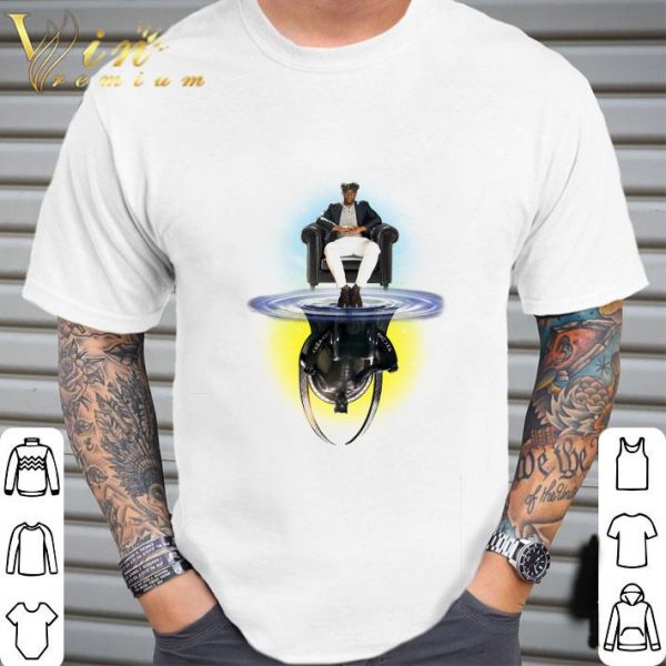 Chadwick Boseman reflection water mirror Black Panther shirt