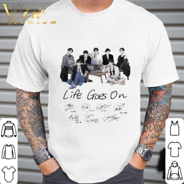 BTS Life Goes On Signatures shirt