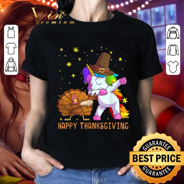Awesome Cute Unicorn Thanksgiving Hat Turkey shirt