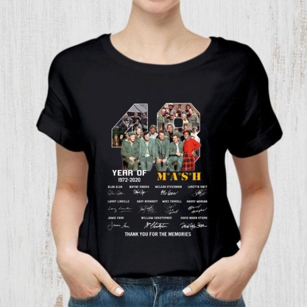 Awesome Signatures 48 years of MASH 1972-2020 thank you for the memories shirt