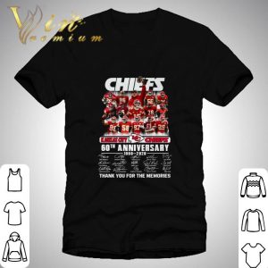 Kansas city KC Chiefs 60th anniversary 1960-2020 thank you for the memories shirt