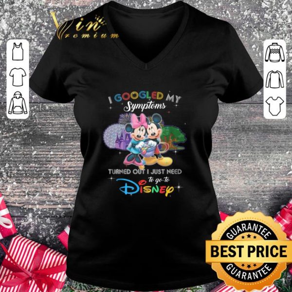 Awesome Disney Minnie And Mickey Mouse I Googled My Symptoms shirt