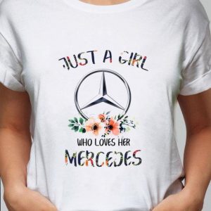Awesome Just A Girl Who Loves Her Mercedes Logo shirt 1