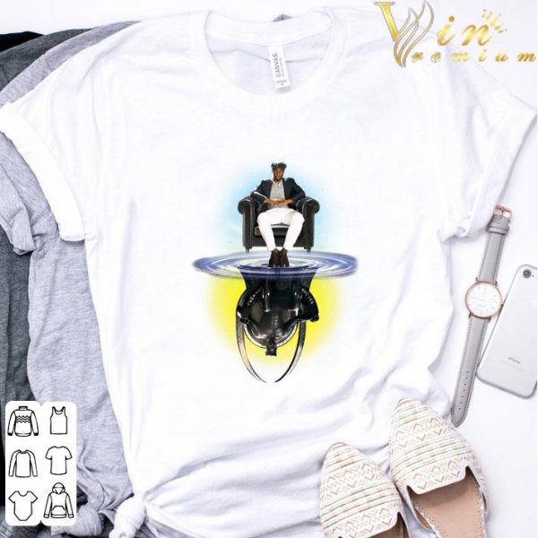 Chadwick Boseman reflection water mirror Black Panther shirt