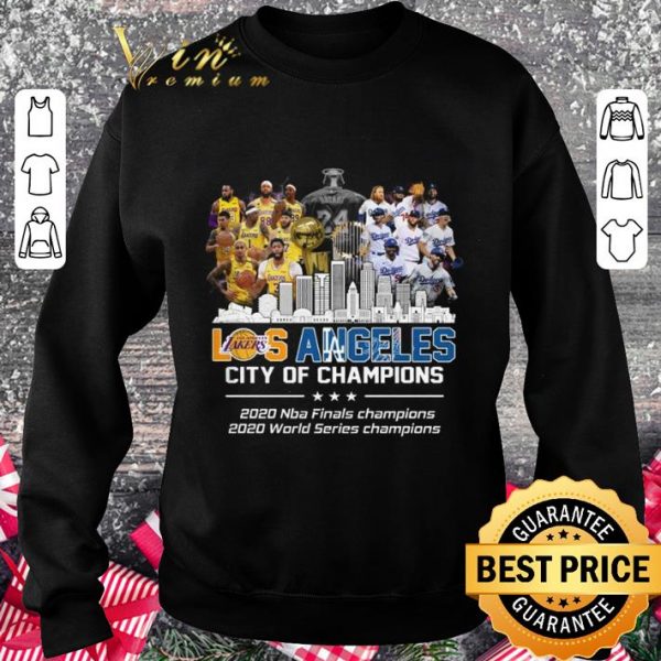 Hot Team Lakers And Dodgers Los Angeles City Of Champions 2020 shirt