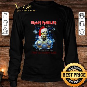 Awesome Eddie Iron Maiden I Want To Be Santa Claus Christmas shirt 2