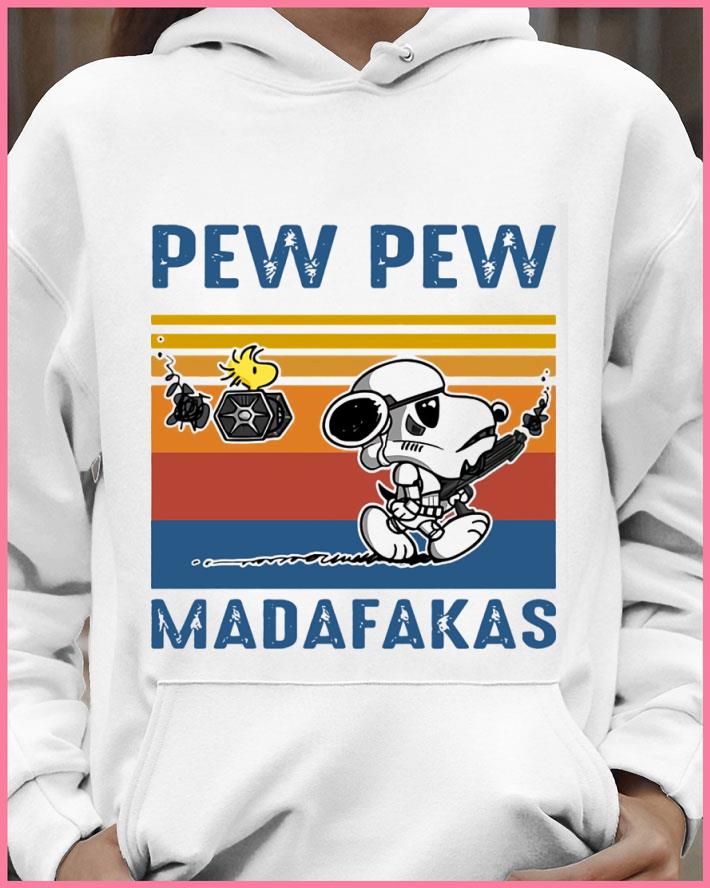 a672a05f awesome star wars peanuts snoopy woodstock pew pew madafakas vintage shirt 4 - Awesome Star Wars Peanuts Snoopy Woodstock Pew Pew Madafakas Vintage shirt