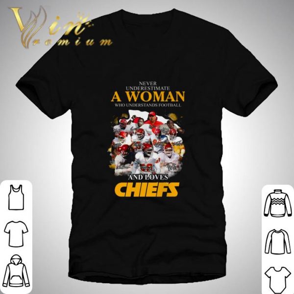Kansas City Chiefs Signatures a woman who understand football shirt